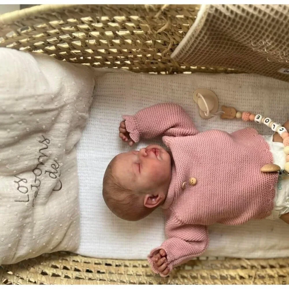20Inch Realistic Baby Doll African American Reborn Babies Brown Farmhouse Doll